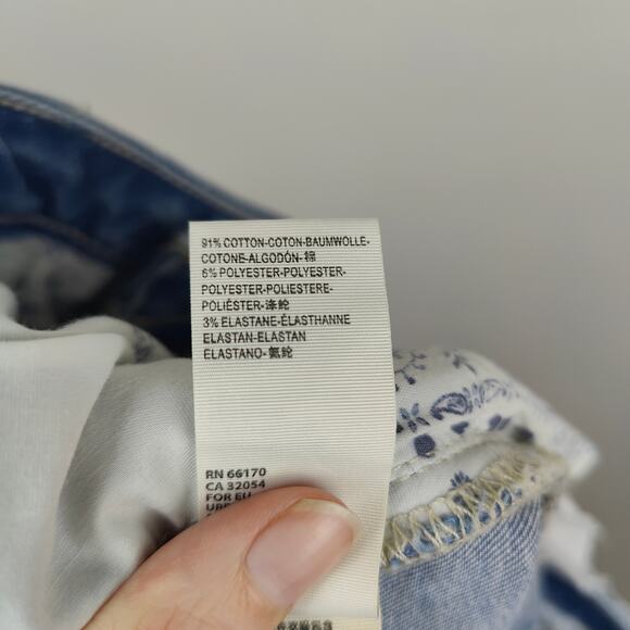 Free People We The Free Crvy Vintage High Rise Jean Shorts Womens 32 High Tide - Picture 8 of 9